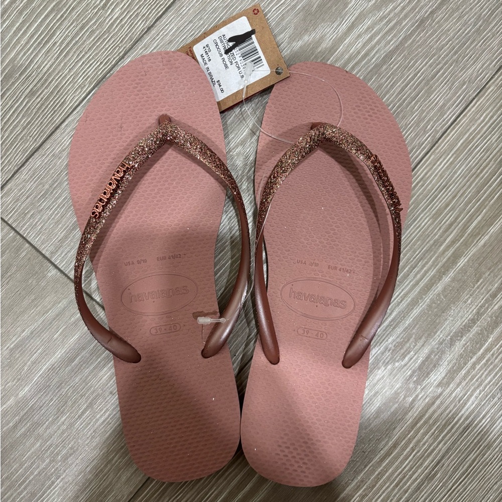 Havaianas Women's Glittery Crocus Rose Sandals